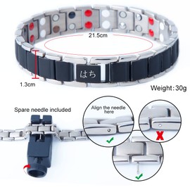 Healthy bracelet Titanium bracelet Men bracelet mens magnetic bracelet magnet bracelet for men Magnetic bracelet Women bracelet Magnetic therapy bracelets Non-allergic bracelets Black bracelets Gift bracelets Lovers bracelets