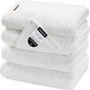 SEMAXE 100% Cotton Hand Towel for Bathroom, White Towels with
