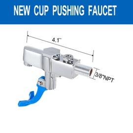 Water Glass Filler Faucet Wall-Mount - Filling Station Replacement Head for Water Station 3/8" NPT Male
