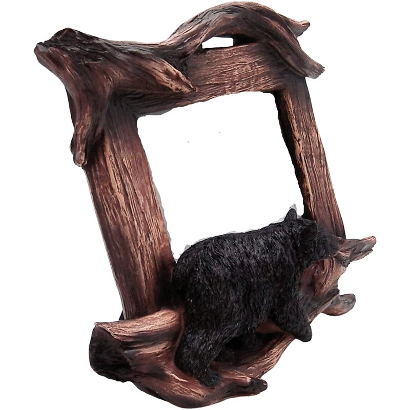 Wowser Bear on Deadwood Picture Frame, Holds 6x4 Photo, Tabletop