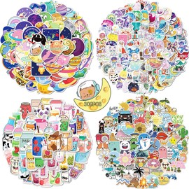 CUTELIILI Water Bottle Cute Vinyl Stickers for Kids, Kawaii Kid Stickers Pack, Waterproof Laptop Classroom Stickers Toddler Kid Travel Essential 300 Pcs