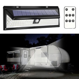 Hiseanllo Solar RV Porch Light, RV Motion Sensor Light with Remote Control, Waterproof RV Outdoor Lights for RV Camper Travel Trailer Motorhome