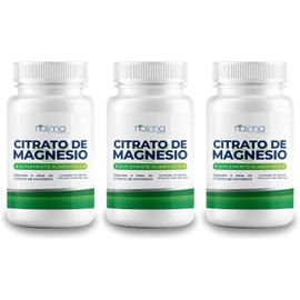 NAIMA Kit 3 Frascos de Citrato de Magnesio 100 Cápsulas por Frasco | Suplemento Alimenticio | Ingredientes Naturales | Puro, Alta Absorción | Energía y Bienestar General | Sin Aditivos