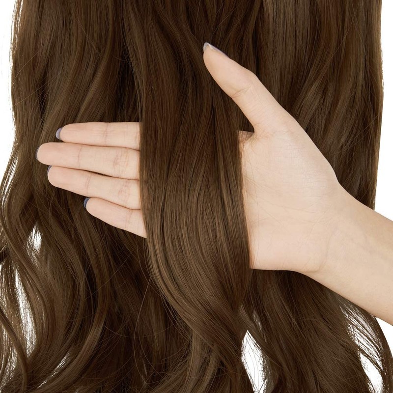 Hair Extensions with Invisible Transparent Wire Curly Wavy Hidden Secret