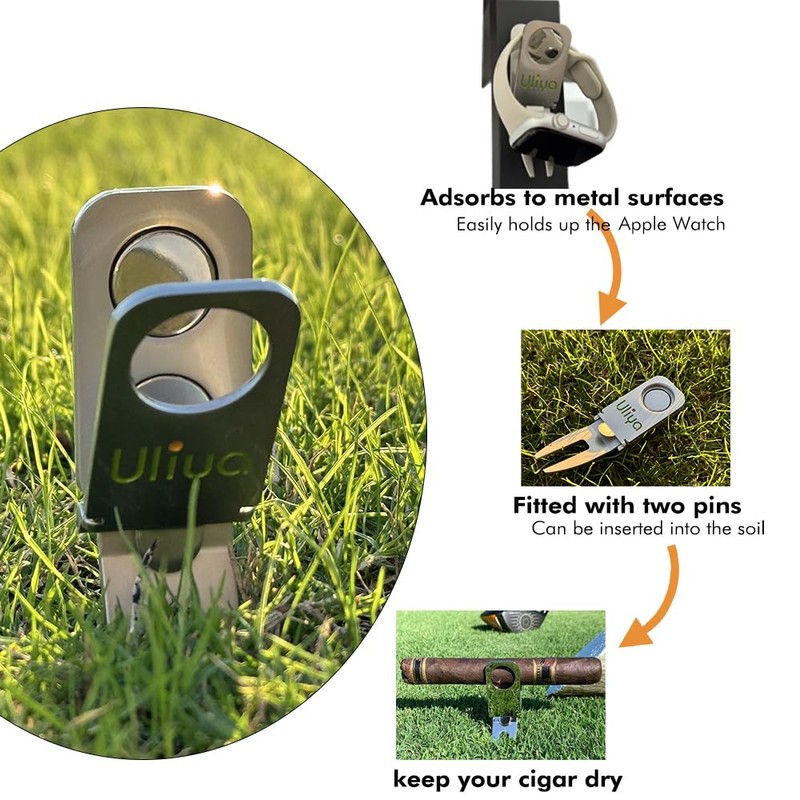Uliya 【Upgraded】 Magnetic Golf Holder Golf Divot Marker Tool Portable