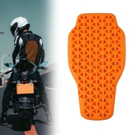 Motorcycle Back Protector 42 x 23 cm Removable Back Protectors Flexible and Breathable Protectors CE Certified Orange Unisex Suitable for Motorcycle, Bicycle and Ski