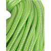 12 Strand Polyester Rope 7/16, Green and White (100 feet)