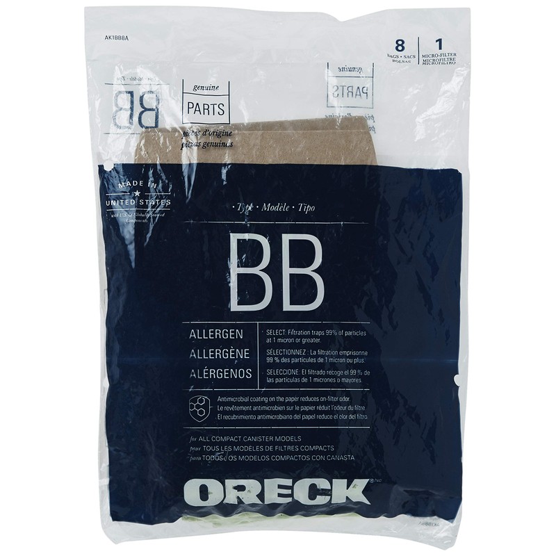 Oreck Vacuum Cleaner Bags for Buster B Canister Vacs, Pack