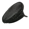 GIFTSHOP101 Black Steampunk Captain Hat with Silver Rhinestones for Burning