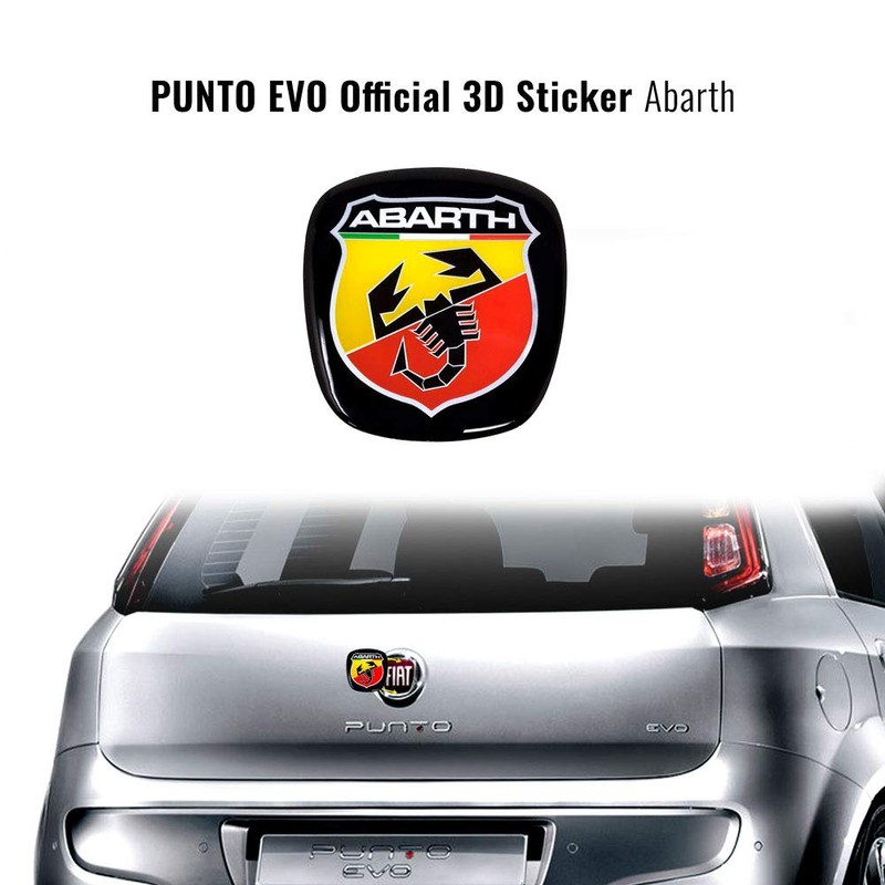 Abarth 3D Sticker for Fiat Punto Evo