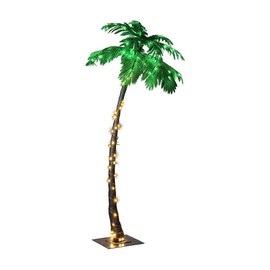 Lightshare 7 Feet Palm Tree, 96LED Lights, Decoration for Home, Party, Christmas, Nativity, Outdoor Patio