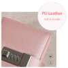 Diary with Lock, PU Leather Password Notebook A7 Writing Notebook