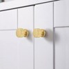 SALISENG Brushed Gold Kitchen Cabinet Knob - Solid Brass Dresser