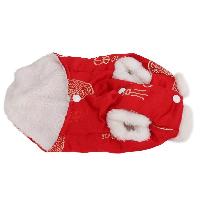 Tang Suit Pet Costume Comfortable Warm Attractive Dog Autumn Winter