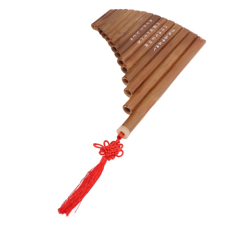 Pan Flute Natural Bamboo 15 Pipes G Tone Pans Pipe