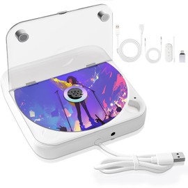 CD Player for Car, Portable Car CD Player USB Plug and Play with Remote Control USB & AUX Headphone Jack Surpport RW MP3 WAV, Small Music CD Players for Vehicle Laptop TV Computer Music Speakers