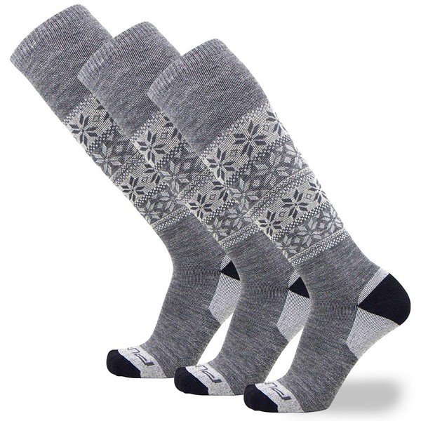 Pure Athlete Alpaca Ski Socks – Men Warm Wool Sock,