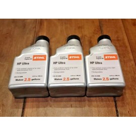 STIHL NEW Genuine STIHL (3) 2.5 Gal HP Ultra 2-Cycle SYNTHETIC Engine Oil 6.4 fl oz