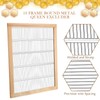Gisafai 4 Pack 10 Frame Wooden Bound Metal Queen Excluder