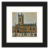 Greetingles Lowry-Style 12"/31cm Square Framed Print. Beautiful Black Ash Frame