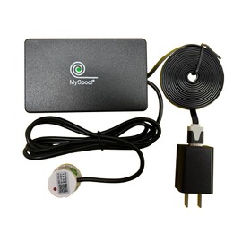 MySpool Non-Contact Liquid Level Alert with Text Message and email Notifications, A/C Powered with a 5 ft Sensor, uses WiFi