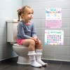 Threetols 10pcs Potty Training Stickers Chart, Cute Mermaid Theme Toilet