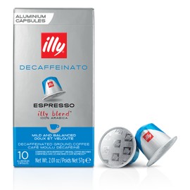 Illy Espresso Nespresso Compatible Single Serve Capsule Coffee Pods - Decaf Medium Roast - 100 Count
