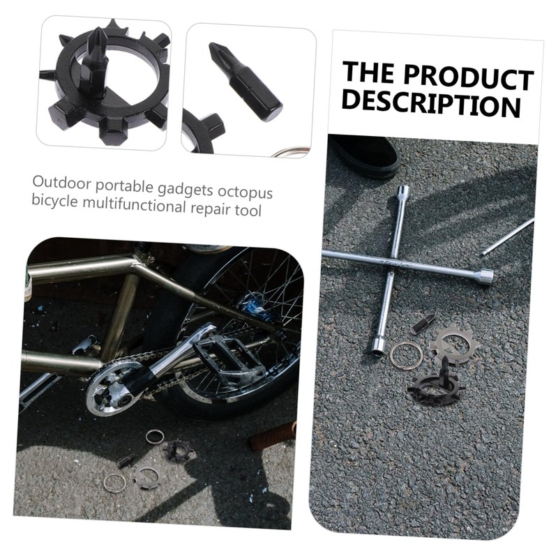 Operitacx Stainless Steel Octopus Screwdriver in Outdoor Bike Repair Gadget