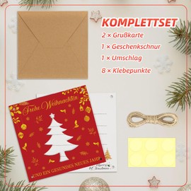 WenmthG Money Gift Christmas - Christmas Gift - Gift Ideas Christmas Gift for Men Women Family - Money Packaging Christmas (Red)