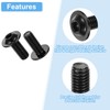 sourcing map 20Pcs M8-1.25x20mm Flanged Button Head Socket Cap Screws,