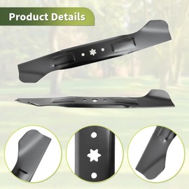 Cub Cad et 46 inch Mower Blades for 942-04244A Cub Cad et XT1 XT2 LT46 LTX1045, Lawn Mower Blade Compatible with MTD Craftsman Lawn Tractor, Replace for 942-04290 742-04244 742-04290 High-Lift