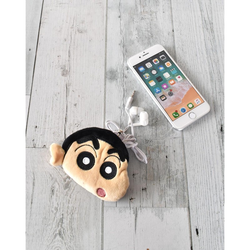Crayon Shin-chan Character Chain Face Mini PU Pouch Trinket Purse