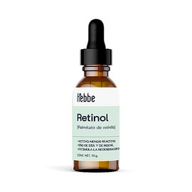 HEBBE - Retinol 10g | Combate Envejecimiento | Regula Producción Sebácea | Estimula Regeneración | Protege y Repara Daño UV | Fórmula Concentrada.