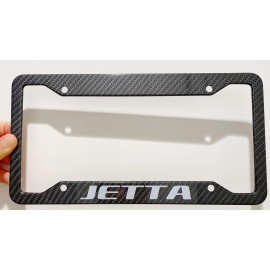Unbranded Jetta Metal Carbon Fiber Look License Plate Frame