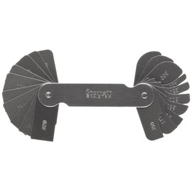 Starrett Reading Fillet or Radius Gage - Versatile Concave & Convex Measurements - 0.020-inch to 0.400-inch Range, 20 Leaves - 279