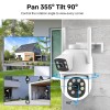 Christmas Gift Home Security Smart Night Vision Camera Pan 355°