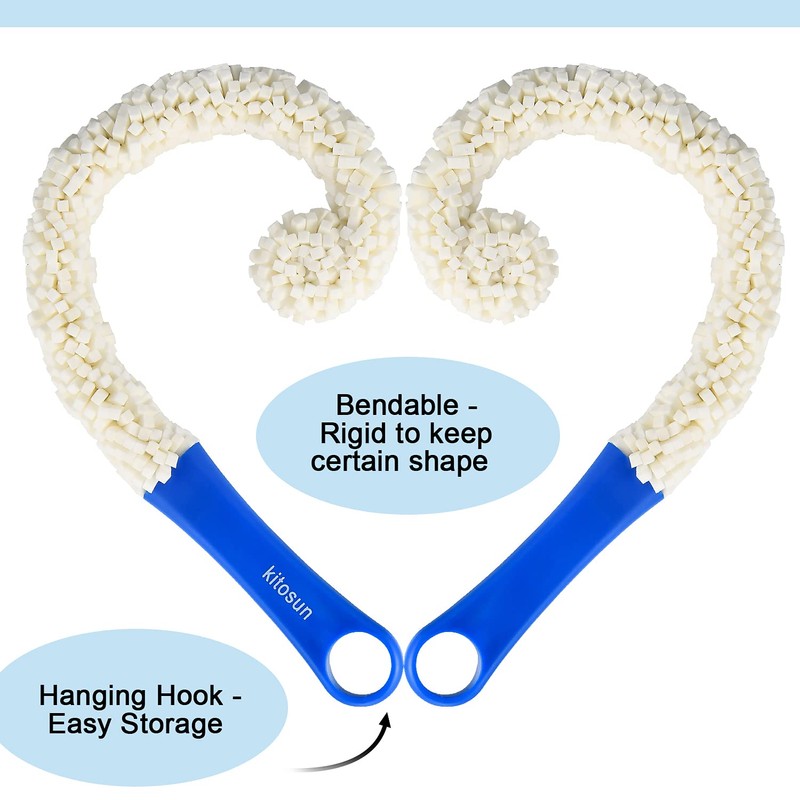 Bottle Cleaner 16.7" Bendable Long Foam Brush Cleaning Tools for