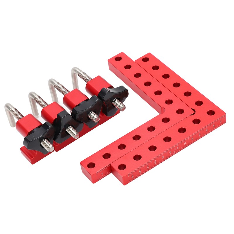 Square Positioning Ruler Kit Aluminum Alloy Right Angle 90 Degree