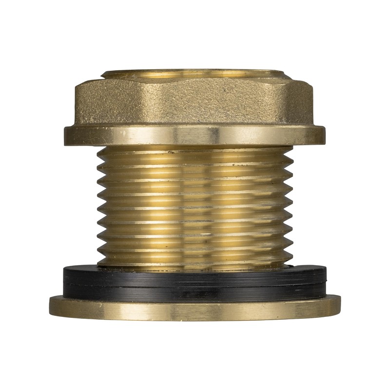 Solid Brass Water Tank Outlet Connector Collar, 3/4" BSP (26.4mm)