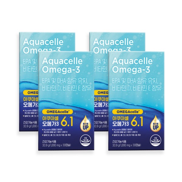 Nutrione Life Nutrione Aquacell Kim Hee-ae Omega 3 4 Boxes 4 Month Supply / 뉴트리원라이프 뉴트리원 아쿠아셀 김희애 오메가3 4박스 4개월분