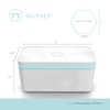 Outset Hexagon Silicone Ice Cube Tray and Storage Bucket, 29
