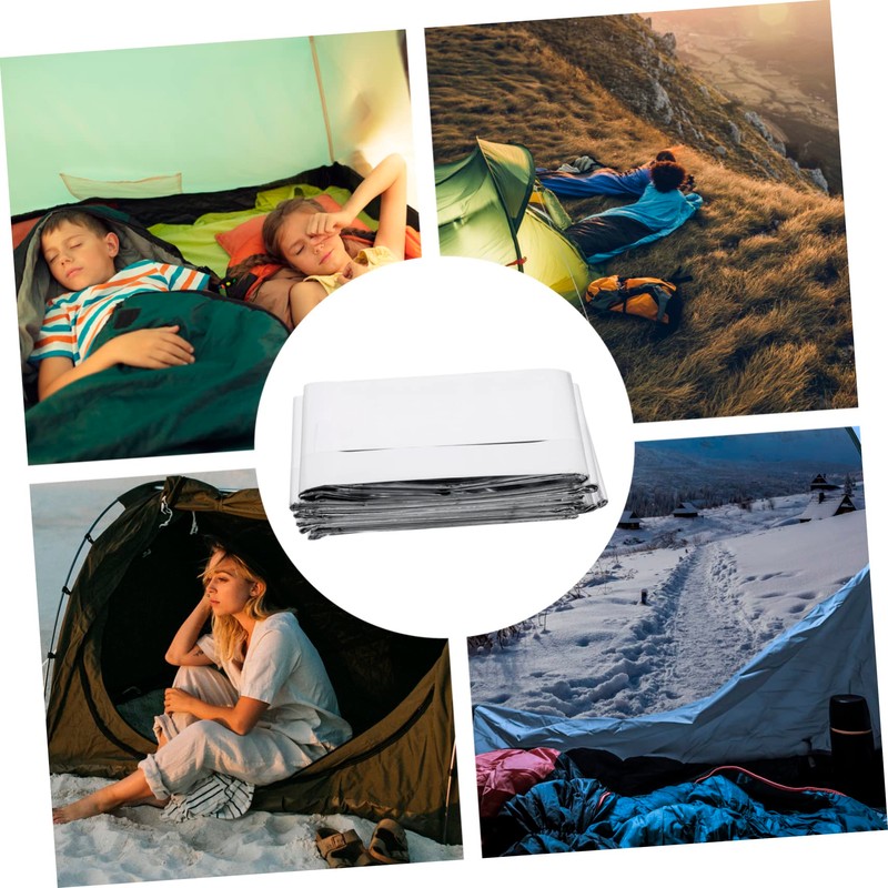 NOLITOY 1pc Outdoor Emergency Foil Blanket Multi Use Thermal Insulation
