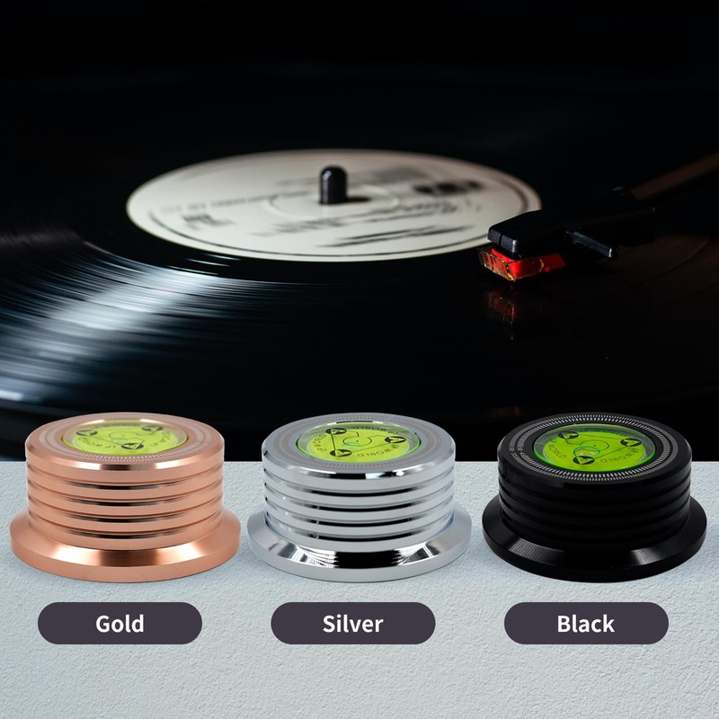 3 in 1 Black Record Weight Stabilizer, Turntable Disc Record