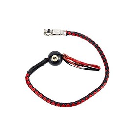 Motorcycle Whips 42" Get Back Whip with ball, Biker Whips Handlebar Accessories for motorbike
