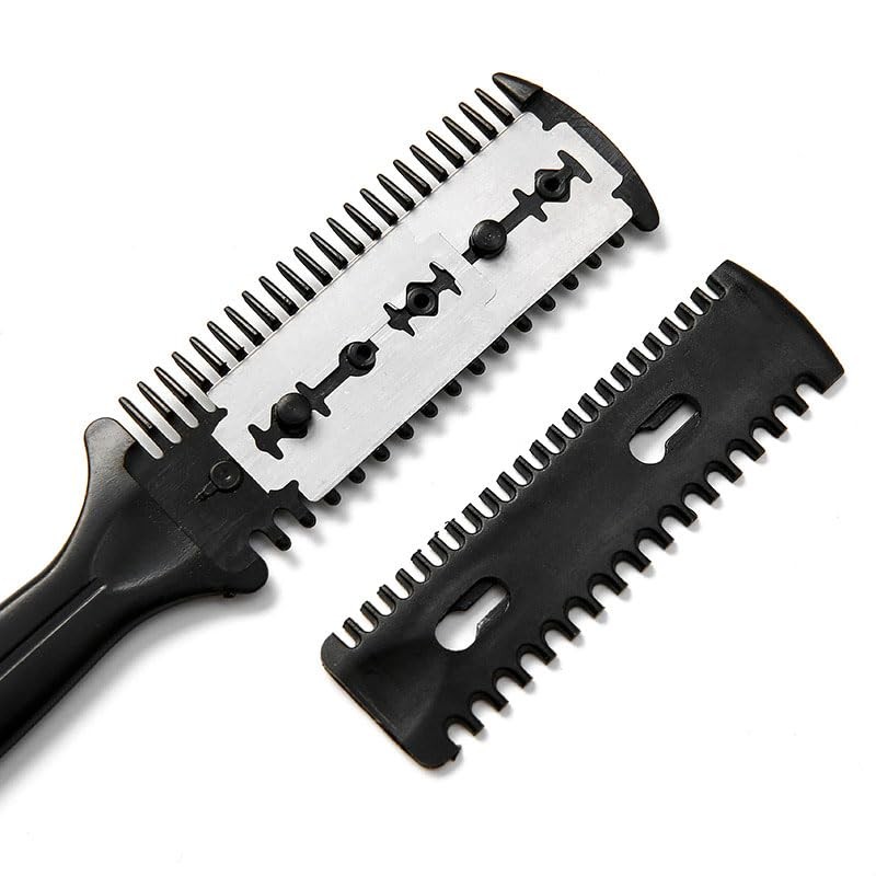 4pcs Hair Clipper Comb Thinning Comb Bangs Repair Comb Double