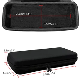 Musiin Audio Sampler Synthesizer Case Compatible with Teenage Engineering OP-1 Field/OP-XY, Portable Music Gear Storage Bag with Top Mesh Pocket and Groove Structure for Easy Access