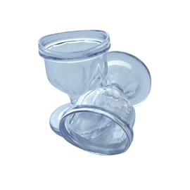 ChillEyes Transparent Eye Wash Cups for Effective Eye Cleansing - Eye Shape Cup - Rim – Snug Fit - 2 Pcs.
