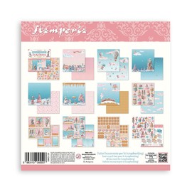 Stamperia - Scrapbook Paper Pad for Scrapbooking, Albums, Card Making, Bullet Journalling and More, Acid Free, Double-Sided, Perfect for Hobbies, Crafts, and Gifting (Candy Christmas) (20.3 x 20.3cm)