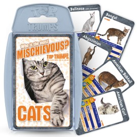 Top Trumps Card Game Cats - Family Games for Kids and Adults - Learning Games - Kids Card Games for 2 Players and More - Kid War Games - Card Wars - for 6 Plus Kids