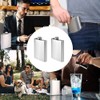 2 Pieces Stainless Steel Hip Flask, 6 oz Hip Flask,